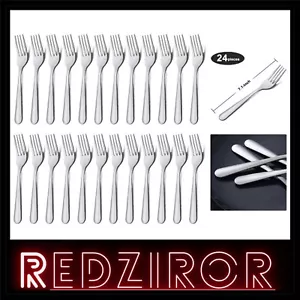 Elegant 24-Piece Stainless Steel Dinner Forks Set 7.1'' - Dishwasher Safe - Picture 1 of 9