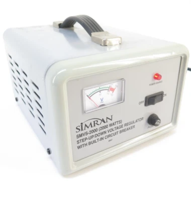 SIMRAN SMVS-2000 Watt Step Up/Down Voltage Regulator 120/220 Volt.  - Image 1 of 4