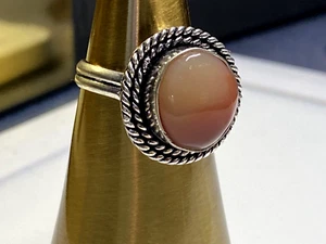 Vintage Sterling Silver 925 Ring Jasper 4.96g Size R1/2 - Picture 1 of 7