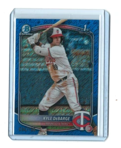 2025 Bowman Kyle DeBarge 1st Bowman Blue Shimmer/150 Minnesota Twins - Picture 1 of 2