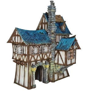 Medieval Town- Oldkeep Barracks- The Frost 28mm Wargame/RPG/AOS/LOTR/DnD Terrain - Picture 1 of 11
