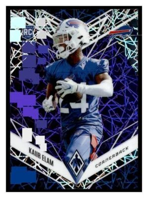 2022 Panini Phoenix #196 Kaiir Elam Purple Lazer #/99 - Image 1 of 2
