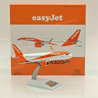 EasyJet  Airbus A320neo G-UZLM -JFOX JF-A320-046 Diecast Model WITH STAND 1:200 - Image 1 of 4