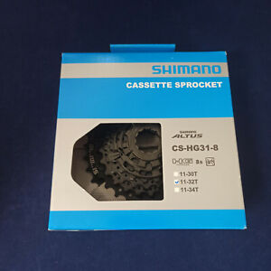 Shimano CS-HG31-8 Speed Cassette Mountain Bike 11-30 11-32 11-34 Hyperglide-HG
