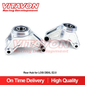 Cubo trasero plateado VITAVON LOSI DBXL E2.0 CNC 7075 aluminio - Imagen 1 de 4