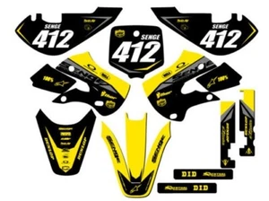 All Years RM 65 BINARY Yellow Senge Graphics Kit Compatible with Suzuki - Picture 1 of 10