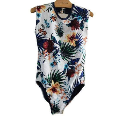Hapari  Women's Size Large Floral Open Back Multicolored Swimsuit Hapcrwone-muse - Image 1 of 4