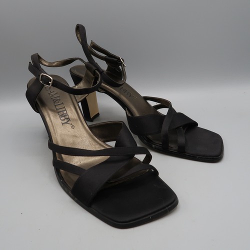 JORDAN Sam & Libby scarpa donna sandalo nero blocco tacco alto misura 10M pelle formale