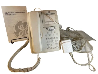 GE telephone answering system 2-9824 original manual and mini cassette Prop - Image 1 of 4