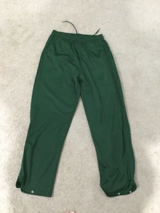 VTG 90s Don Alleson Athletic Bottom Zip Snap Sweat Pants Green Mens M 30" Waist - Picture 1 of 6