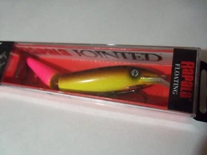 1 Rapala Jointed Minnow Lure J13 VIPER Custom Chartreuse/Brown/Pink Tail Neu in Verpackung - Bild 1 von 7