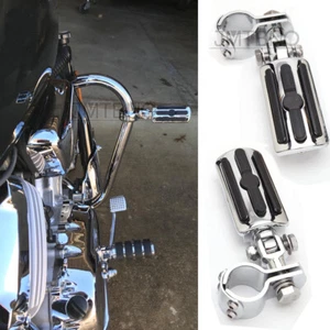 Chrome Motorcycle Engine Guard Highway Foot Pegs For Honda Magna Shadow 750 Aero - Picture 1 of 11