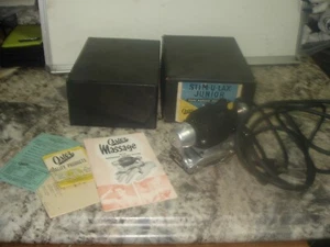 Vintage OSTER Stim-U-Lax Junior Massager M4 hand massager in box WORKS - Picture 1 of 8