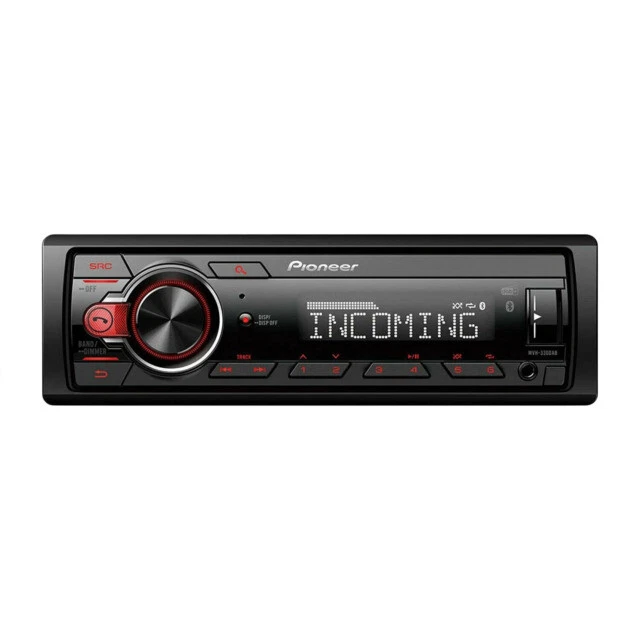 Pioneer MVH-330DAB 1 DIN DAB+ Bluetooth Ricevitore - Nero