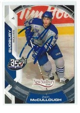 Zach McCullough Signed 2006/07 Sudbury Wolves Team Issued Card #19
