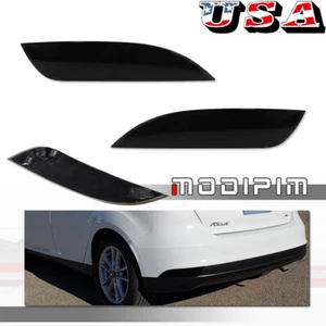 For Ford Focus Hatchback 2015-2018 Smoked Rear Bumper Reflector Tail Lights 2pcs - Picture 1 of 8