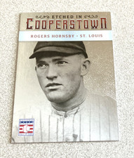 2015 Panini Cooperstown Etched In Cooperstown #62 Rogers Hornsby 