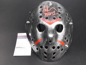 Ari Lehman Signed Jason Voorhees Silver Hockey Mask Friday The 13th JSA COA Red - Picture 1 of 1