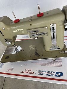 Necchi BU Mira Sewing Machine & Knee Controller only for parts not tested