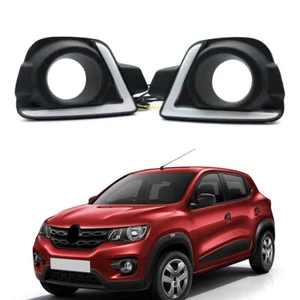 1 Pair Car LED Daytime Running Light DRL Driving Fog Lamp For Renault Kwid 16-18 - Picture 1 of 8