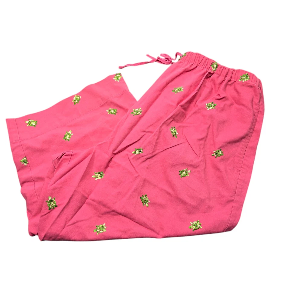Capris Karen Scott Sport Mujer Rosa Con Tortugas Talla XL Foto 1 de 4