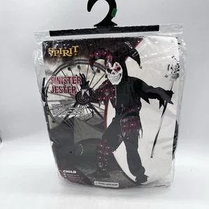 Spirit Halloween Sinister Jester Boys Costume Size Large 12-14 - Picture 1 of 5