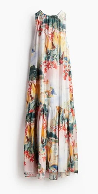 NWOT  H&M Voluminous Maxi Dress Tie Detail Summer - Image 1 of 4