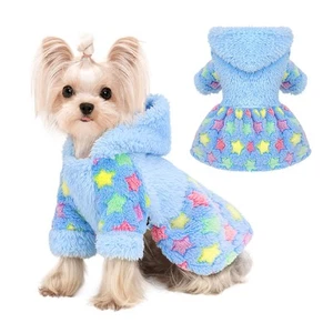Dog Hoodie Sweater Winter Dog Clothes for Small Dogs Boy Girl Pet Sweater Dre... - Picture 1 of 7