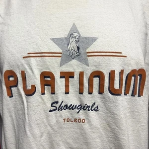 PLATINUM SHOWGIRLS Toledo T shirt XL Ohio sexy tee Adult Strip Club 2000s - Picture 1 of 4
