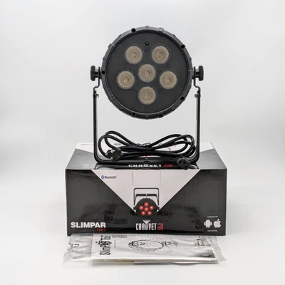 CHAUVET DJ SlimPAR T6BT Tri-Color (RGB) LED Wash Light w/ Bluetooth - Image 1 of 4