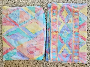 Wamsutta Supercale Sundance Twin Fitted Flat Sheets Vintage Southwest Geometric - Picture 1 of 7