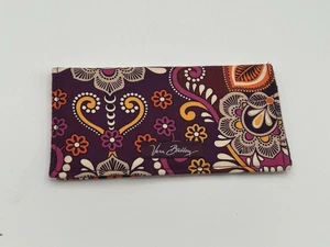 Vera Bradley Scheckbuchhülle "Safari Sonnenuntergang" Erdtöne Blumenstoff wird nicht mehr hergestellt - Bild 1 von 3