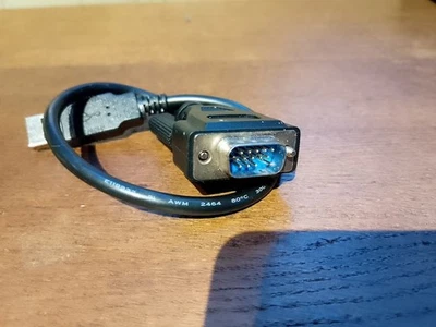 Usb to DB9 RS-232 Serial adapter Cable Lead 0.30 cm Male to Male - Image 1 of 3