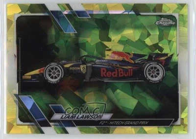 2021 Topps Chrome Sapphire Edition Formula 1 F2 Cars Chartreuse /199 Liam Lawson - Image 1 of 2