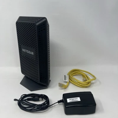 NETGEAR CM600 960Mbps DOCSIS 3.0 Cable Modem w/ Power Supply, Ethernet Cable - Image 1 of 2