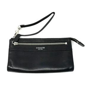 Muñequera Coach vintage de cuero negro - Imagen 1 de 4