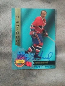 94-95 Signature Rookies COOL 5 LIMITED AUTO Card #5 HENRI RICHARD /1050 MONTREAL - Picture 1 of 2
