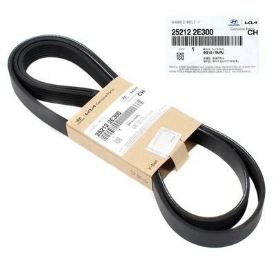GENUINE Serpentine Belt V-Belt 25212-2E300 for 16-20 Kia Forte Soul Hyundai 2.0L - Image 1 of 4