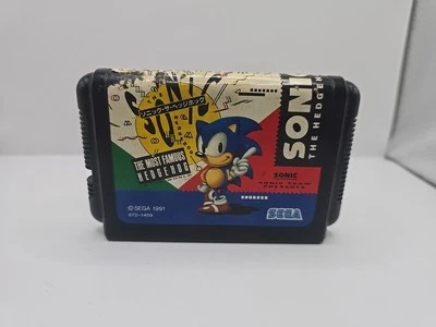 Sonic The Hedgehog JPN SEGA MEGADRIVE Mega Drive Cart Only Classic! - Image 1 of 2