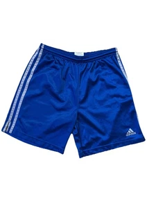 VTG Adidas Blue Basketball Shorts Athletic Wear Boys Large Adjustable Mesh * - Picture 1 of 4