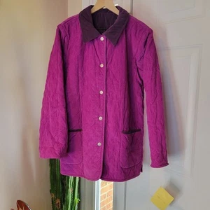 Neu mit Etikett Vintage Denim & Co. Wendejacke Cord/Steppjacke violett lila, Größe L - Bild 1 von 11