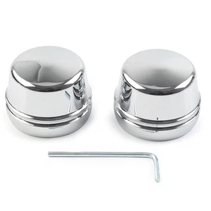 Front Axle Cover Nut Bolt Caps For Harley Touring Electra Street Glide 2000-2007 - Picture 1 of 6