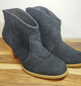 👢 RAMPAGE Wonko Bootie Damenschuh 8M schwarz Stiefeletten 2,75" Holzabsatz - Bild 1 von 12