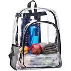 Heavy Duty Clear Backpack Large Transparent Clear Bookbag See Through Backpac...