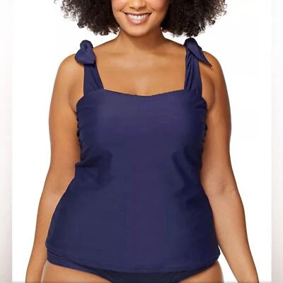 RAISINS CURVE Trendy Plus Size Tiempo Tankini Top - 18W - Image 1 of 4