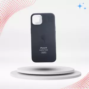 Genuine Original Leather/ Silicone Case for Apple iPhone 14, Plus, Pro, Pro Max - Picture 1 of 2
