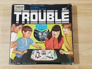 Vintage 1975 Gabriel Pop-O-Matic Trouble Board Game Classic #7310 Complete READ - Picture 1 of 5
