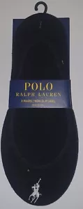 Polo Ralph Lauren 7380PK Low-Cut Non-Slip Heel Black Women Size 9-11 3 Pairs - Picture 1 of 2