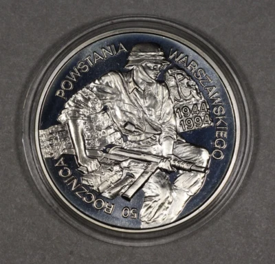 1994 Poland Silver 100000 Zlotych Warsaw Uprising Proof - Image 1 of 2