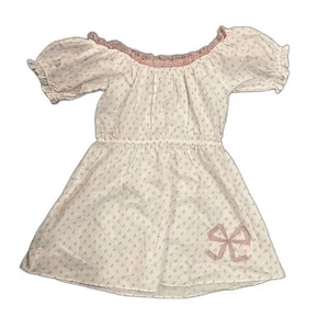 Morgan Lane Lace Floral Bow Ribbon Mini Sleep Dress White Small - Picture 1 of 6